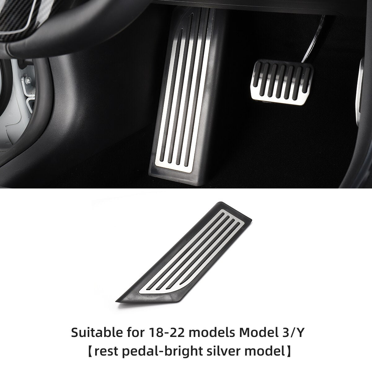 Tesla Model 3/Y Non Slip Performance Foot Pedal Pads Accelerator Brake Rest Pedal - Tslaup